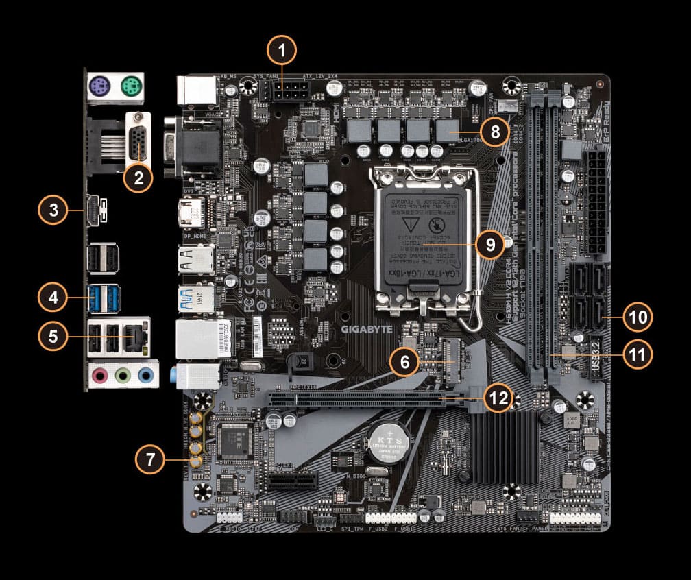 Mainboard Gigabyte H610M H DDR4 V2 Chính Hãng, Giá Rẻ | Gearshop